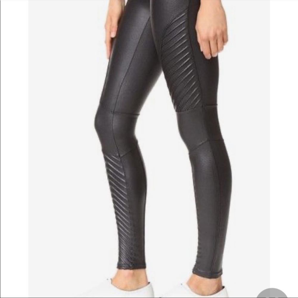 Faux leather Moto Spanx leggings